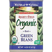 Westbrae Natural Right from the Field Organic Green Beans Cut Can - 14.5 Oz - Image 2