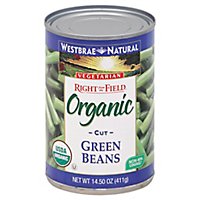 Westbrae Natural Right from the Field Organic Green Beans Cut Can - 14.5 Oz - Image 1