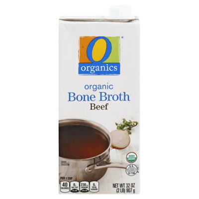 O Organics Organic Bone Broth Beef - 32 Oz - albertsons