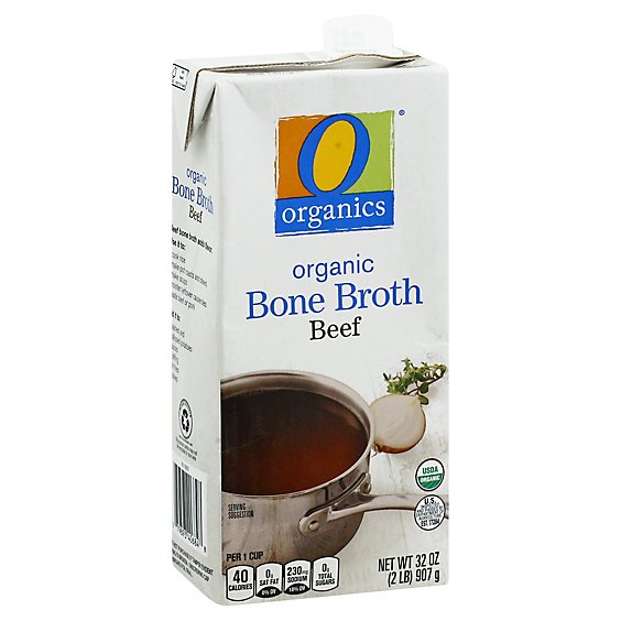 O Organics Organic Bone Broth Beef - 32 Oz