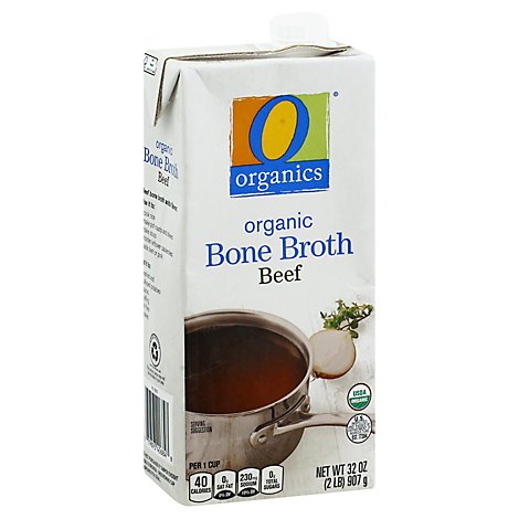 O Organics Organic Bone Broth Beef - 32 Oz