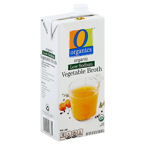 O Organics Organic Broth Low Sodium Vegetable - 32 Oz