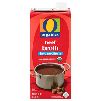 O Organics Organic Broth Low Sodium Beef - 32 Oz