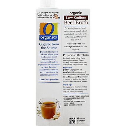 O Organics Organic Broth Low Sodium Beef - 32 Oz - Image 6