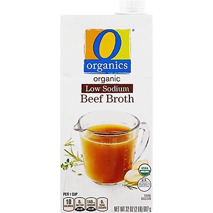 O Organics Organic Broth Low Sodium Beef - 32 Oz - Image 2