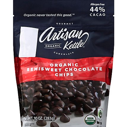 Artisan Kettle Morsels Organic Chocolate Semisweet - 10 Oz - Image 2