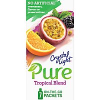 Crystal Light Pure Tropical Blend Powdered Drink Mix On the Go Packets - 7 Count - Image 1
