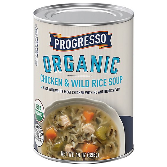Progresso Organic Soup Chicken & Wild Rice - 14 Oz