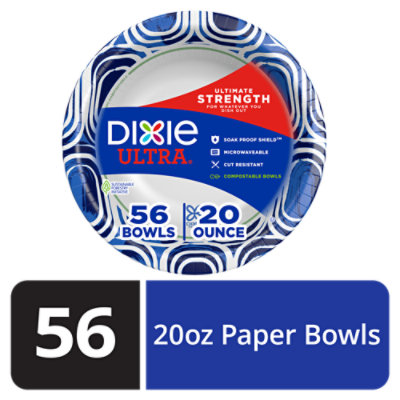 Dixie Ultra Paper Bowls Printed 20 Ounce - 56 Count - Image 1