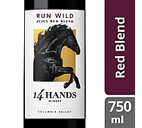 14 Hands Winery Wine Run Wild Juicy Red Blend - 750 Ml