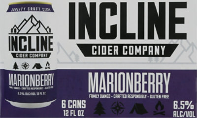 Incline Scout Marionberry Cider In Cans - 6-12 Fl. Oz. - Image 4