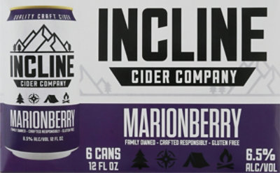 Incline Scout Marionberry Cider In Cans - 6-12 Fl. Oz. - Image 2