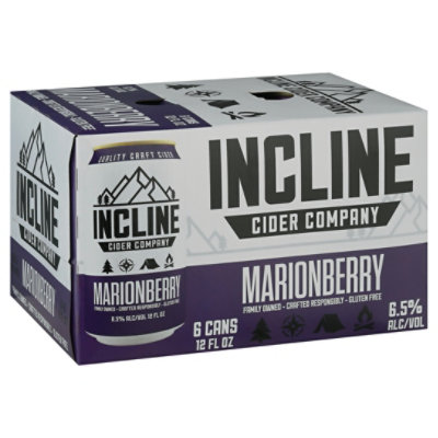 Incline Scout Marionberry Cider In Cans - 6-12 Fl. Oz.
