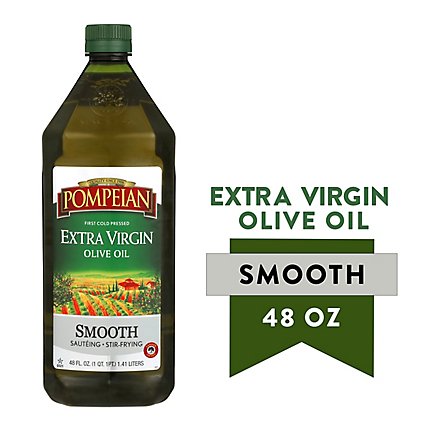 Pompeian Extra Virgin Olive Oil Smooth - 48 Fl. Oz. - Image 2
