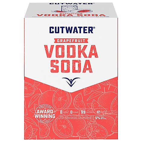 Cutwater Spirits Fugu Vodka Grapefruit Rtd - 4-12 Oz