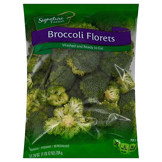 Signature Farms Broccoli Florets - 28 Oz