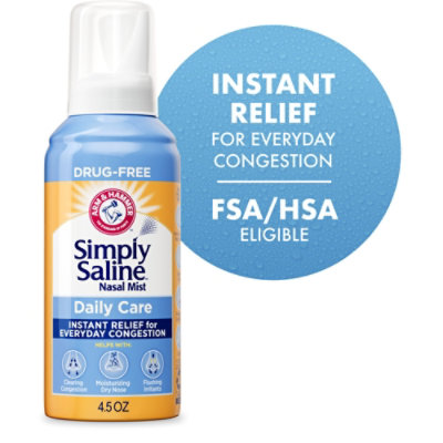 ARM & HAMMER Simply Saline Adult Nasal Mist - 4.25 Fl. Oz. - Image 1