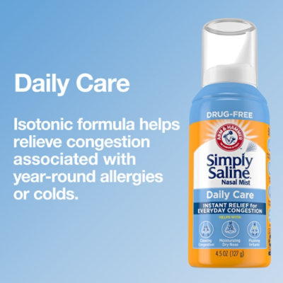 ARM & HAMMER Simply Saline Adult Nasal Mist - 4.25 Fl. Oz. - Image 3