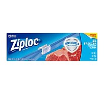 Ziploc Brand Slider Freezer Bags Gallon With Power Shield Technology - 24 Count