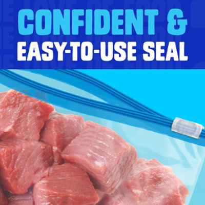 Ziploc Slider Freezer Bags Quart With Power Shield Technology - 34 Count - Image 3