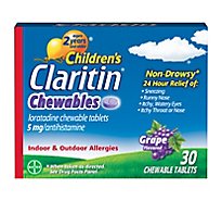 Claritin Child Alrgy Chew Grape - 30 Count