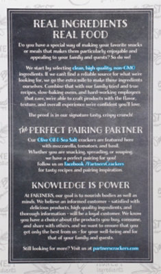 Partners Olive Oil Sea Salt Snack Crackers - 4 Oz - Image 6