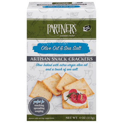 Partners Olive Oil Sea Salt Snack Crackers - 4 Oz - Image 2