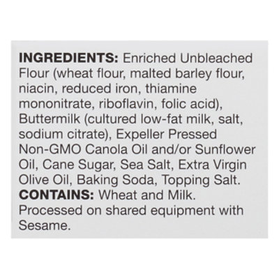 Partners Olive Oil Sea Salt Snack Crackers - 4 Oz - Image 5