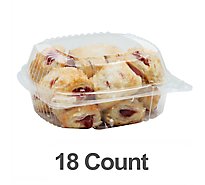 Bakery Pastry Bites Raspberry 18 Count - Each