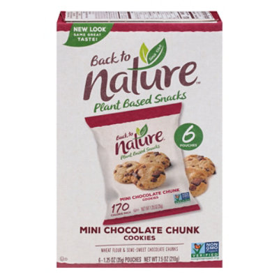 Back To Nature Chocolate Chunk Cookies 6 1 25 Oz Albertsons