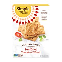 Simple Mills Crackers Almond Flour Sundried Tomato & Basil - 4.25 Oz - Image 1