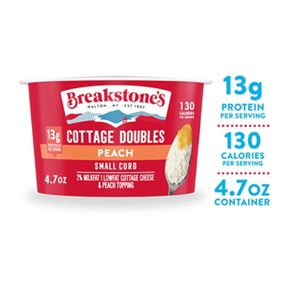 Breakstones Cottage Doubles Cottage Cheese And Fruit Peach - 4.7 Oz - Image 1