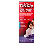 Tylenol Children Cough + Gold + Runny Nose Grape - 4 Fl. Oz.