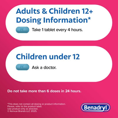 Benadryl Allergy  Congest - 24 Count - Image 2