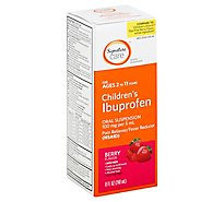 Signature Care Ibuprofen Childrens 100mg PER 5ml Berry Oral Suspension - 8 Fl. Oz.