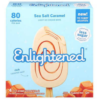 Enlightened Ice Cream Bars Light Sea Salt Caramel - 4-3.75 Fl. Oz. - Image 2