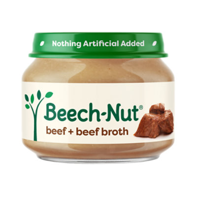 Beech-Nut Stage 1 Beef & Beef Broth Baby Food - 2.5 Oz - Image 1