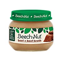 Beech-Nut Stage 1 Beef & Beef Broth Baby Food - 2.5 Oz - Image 1