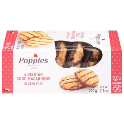Poppies Cookie Macrn Choc Drzl - 7.8 Oz