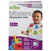Bibsters Disposable Bibs Sesame Street 6m+ - 16 Count - Image 3