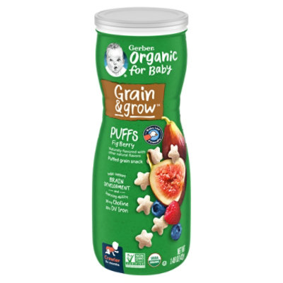 Gerber Baby Food Crawler Organic Puffs Fig Berry Oz carrsqc