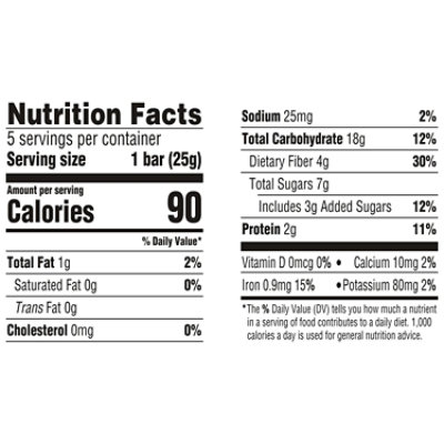 Happy Tot Organics Fiber & Protein Oat Bar Organic Apples & Spinach - 5-0.88 Oz - Image 3