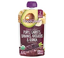 Happy Baby Organics Purple Carrots Bananas Avocados & Quinoa - 4 Oz