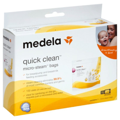 Medela Quick Clean Micro Steam Bags Box - 5 Count - Image 1