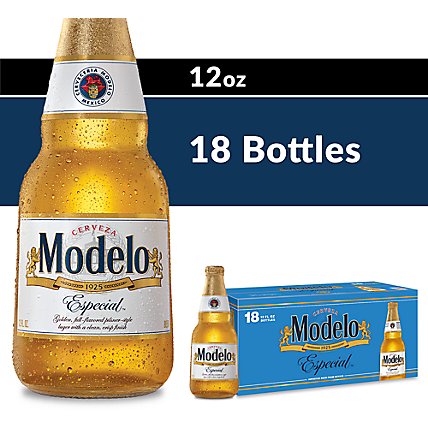 Modelo Especial Lager Mexican Beer Pack 4.4% ABV - 18-12 Fl. Oz. - Image 1