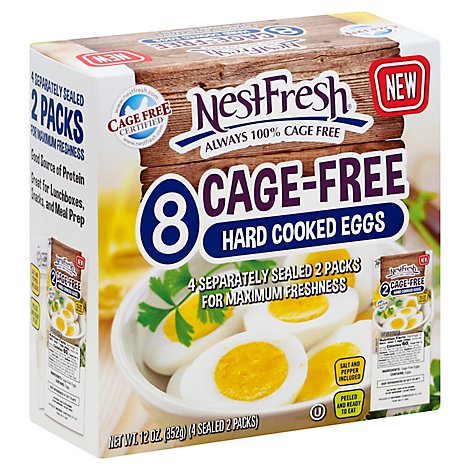 Nestfresh Cage Free Hard Cooked Eggs - 8 Count