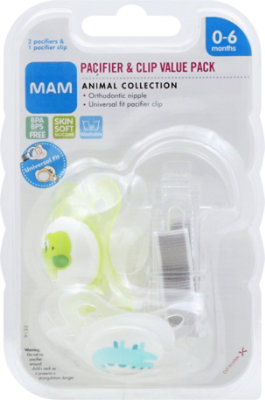 Mam Pacifiers Clip Pk Animal - 1 Count - Image 2