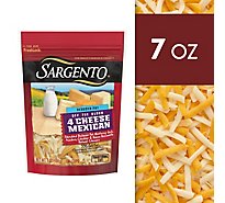 Sargento Reduced Fat 4 Cheese Mexican Shredded - 7 Oz