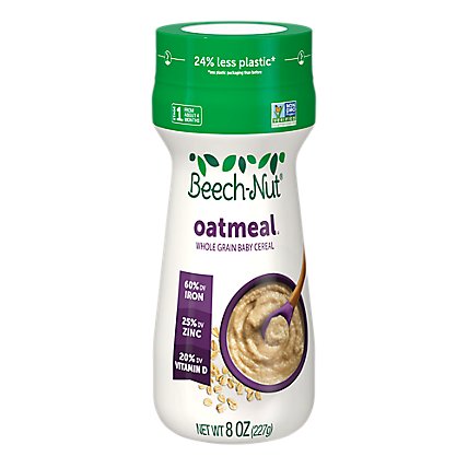 Beech-Nut Cereal Stage 1 Oatmeal Baby Cereal - 8 Oz - Image 1