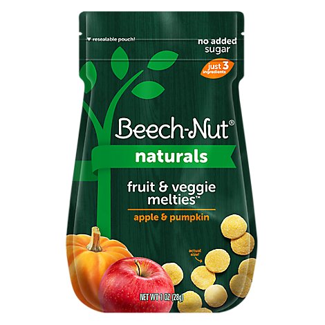 Beech-Nut Toddler Snack Fruit & Veggie Melties Stage 3 Apple & Pumpkin - 1 Oz